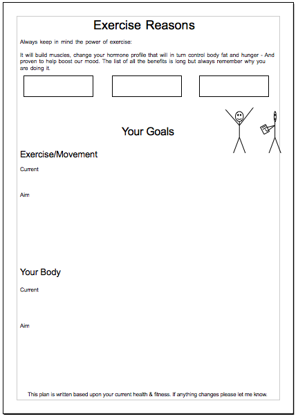 Motivation and goal setting excerpts from the lifestyle training plan